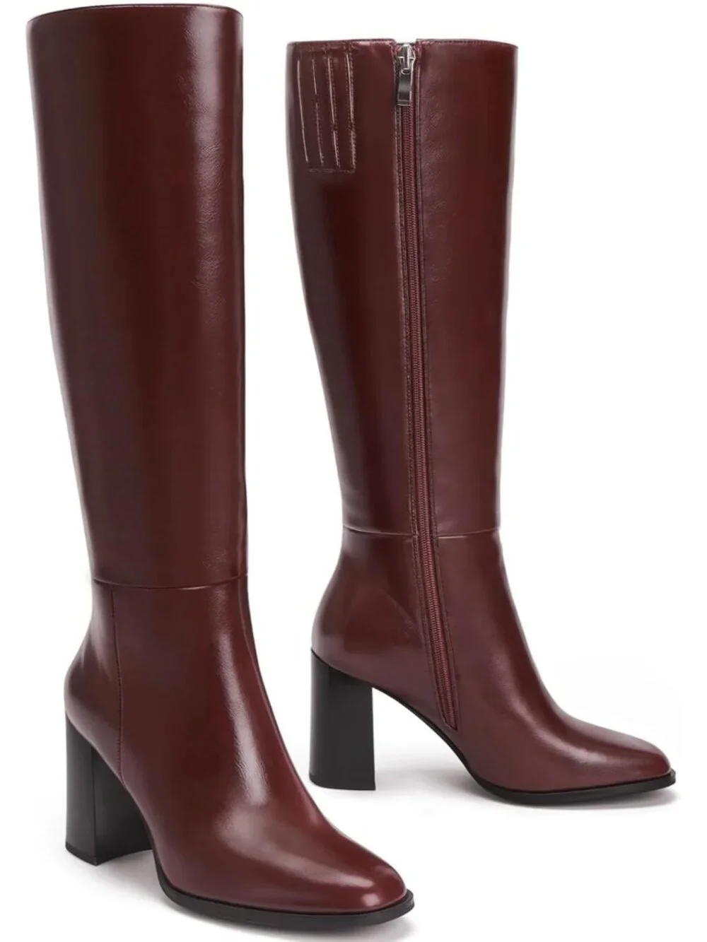 N/A women burgundy